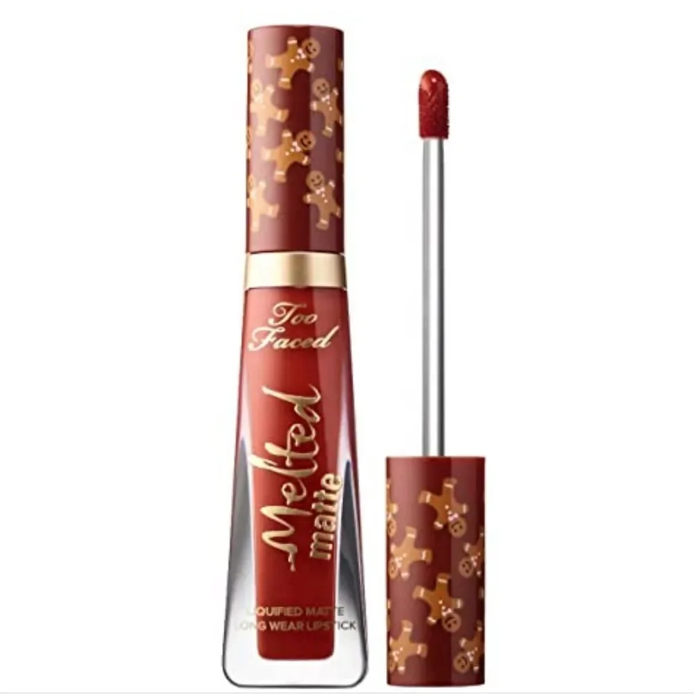 Too Faced Gingerbread Man Melted Matte Liquid Lipstick - No Sting Lip Plumping
